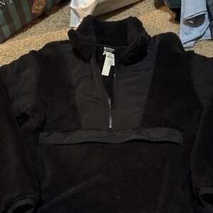 PINK Victoria's Secret Black Fleece Jacket